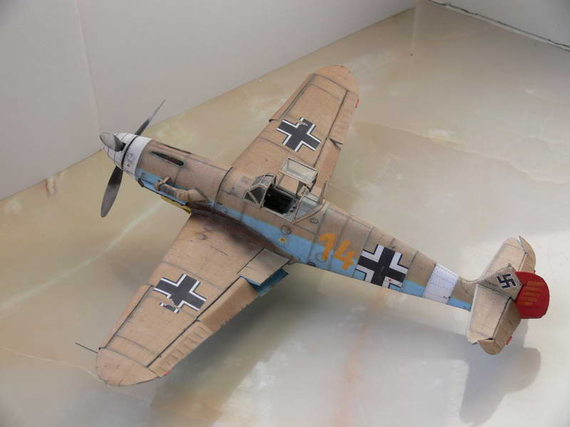Модель Bf.109 F-4, выполненная Александром Трубиным