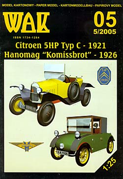 Citroen 5 HP, 1921 и Hanomag "Komissbrot", 1926